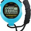 Stopwatch Timer Only Stopwatch Mode, ON/Off Silent No-Clock No-Date No-Countdown Simple Operation, Digital Stop Watch for Sports Kids Coaches Swimming Running, Blue