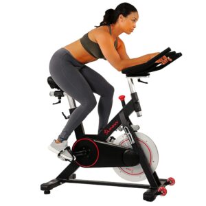 Sunny Health & Fitness Magnetic Belt Drive Indoor Cycling Bike With Optional SunnyFit® App Connectivity