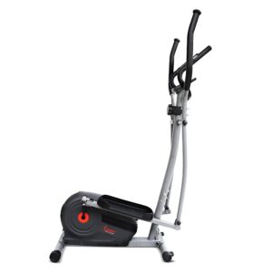 Sunny Health & Fitness Magnetic Elliptical Machine with LCD Performance Monitor, Pulse Sensor, Floor Stabilizers, Low-Impact, Full Body Workout and Optional Bluetooth with...