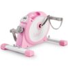 Sunny Health & Fitness (Pink) Under Desk Smart Mini Pedal Exerciser, Dual Function Exercise Cycle Bike with Low Profile Design - P2330