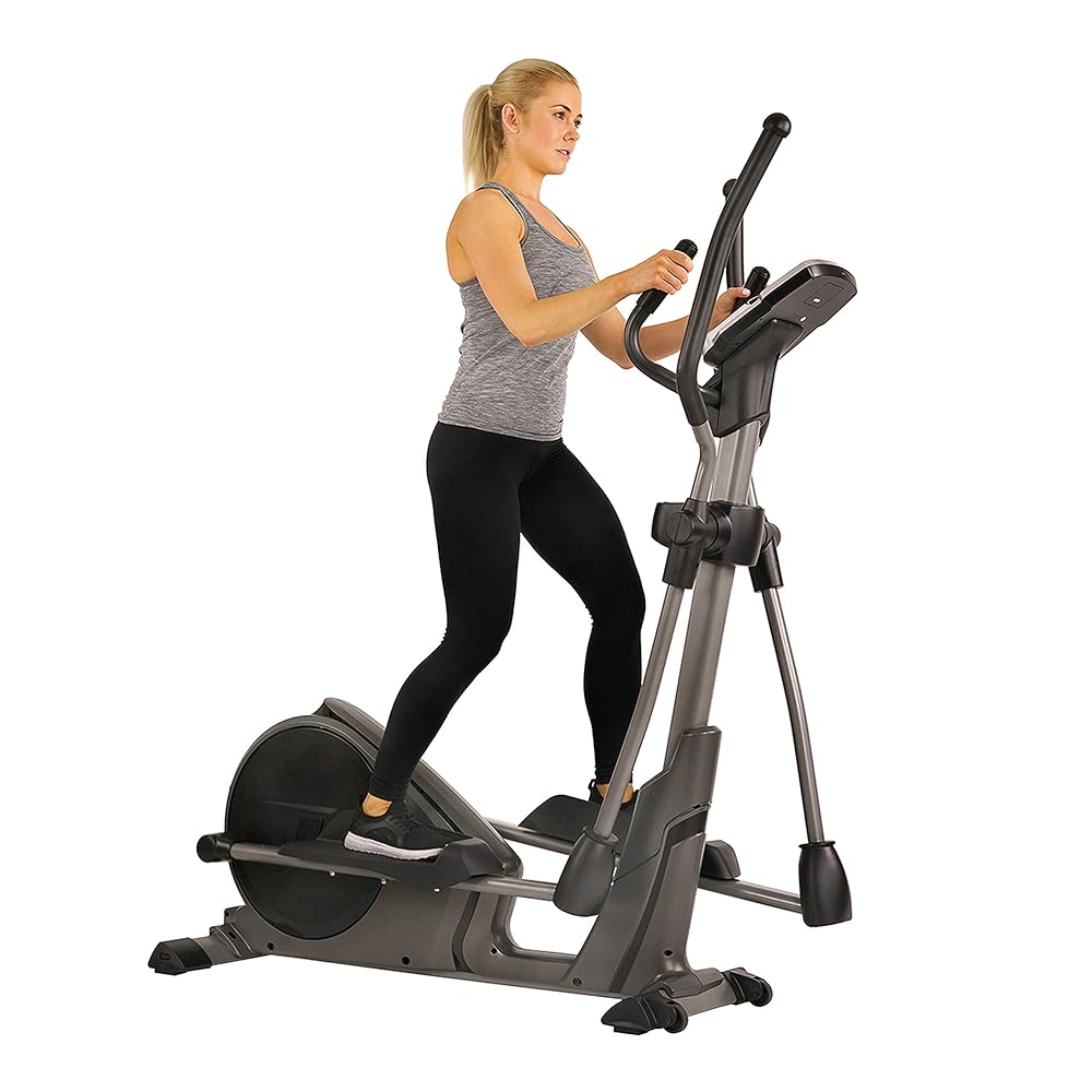 Sunny Health & Fitness Programmable 16 Electro-Magnetic Elliptical Cross Trainer Exercise Machine, Full-Body Cardio Equipment w/ 24 Pre-Built Workouts, 330LB Capacity,Optional... Sunny Health & Fitness Programmable 16 Electro-Magnetic Elliptical Cross Trainer Exercise Machine, Full-Body Cardio Equipment w/ 24 Pre-Built Workouts, 330LB Capacity,Optional...