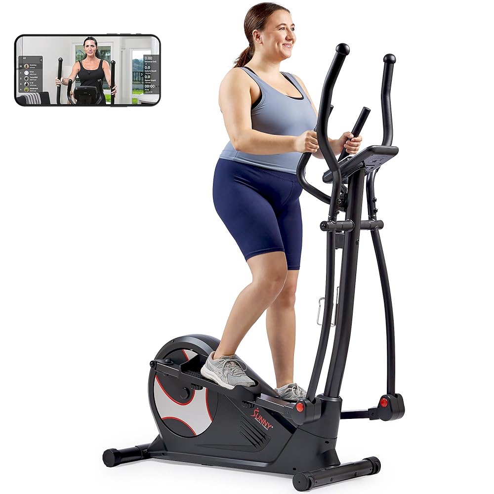 Sunny Health & Fitness Smart Endurance Elliptical Trainer w/Long Stride, Home Cardio Exerciser & Full-Body Cross Training Machine, Free SunnyFit App Bluetooth Link, Optional 12"... Sunny Health & Fitness Smart Endurance Elliptical Trainer w/Long Stride, Home Cardio Exerciser & Full-Body Cross Training Machine, Free SunnyFit App Bluetooth Link, Optional 12"...