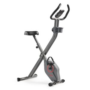 Sunny Health & Fitness Smart Folding X-Bike, Portable Compact Exercise Bike for Indoor Cycling Workout, Home Cardio Training Machine, Free SunnyFit App Bluetooth Connect,...