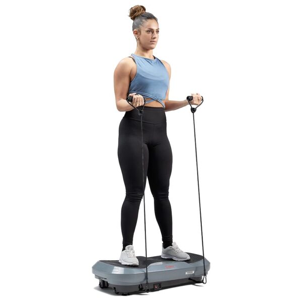 Sunny Health & Fitness Vibration Plate Exercise Machine, Full Body Vibrate Platform for Lymphatic Drainage with Multiple Speeds and Modes, Vibrating Plate Machine for Tension...