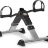 TABEKE Under Desk Bike Pedal Exerciser, Fully Assembled Mini Exercise Bike for Leg and Arm Workouts, Foldable Desk Bike Peddler Machine for Seniors with Clear LCD Display &...