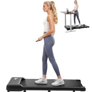 THAILE Walking Pad, Under Desk Treadmill 330 lbs Capacity, 3 in 1 Mini Walking Pad Treadmill for Home, Office with LED Display, 2.5 HP Quiet Treadmill for Small Spaces