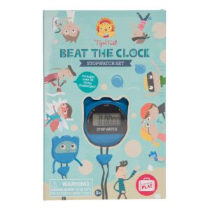 Tiger Tribe: Beat The Clock - Stopwatch Set - Includes 36+ Tricky Challenges, Time Based Activities, Solo Or Team Play, Kids Ages 5+