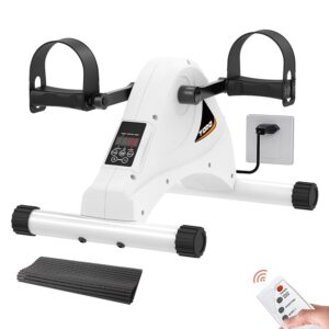 TODO Motorized Pedal Exerciser Mini Exercise Bikes, Under Desk Bike Peddler Exerciser for Seniors Rehab and Arm Leg Physical Therapy