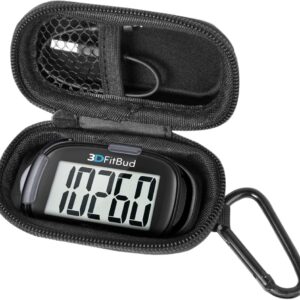 Travel Hard Case for 3DFitBud Simple Step Counter Walking 3D Pedometer
