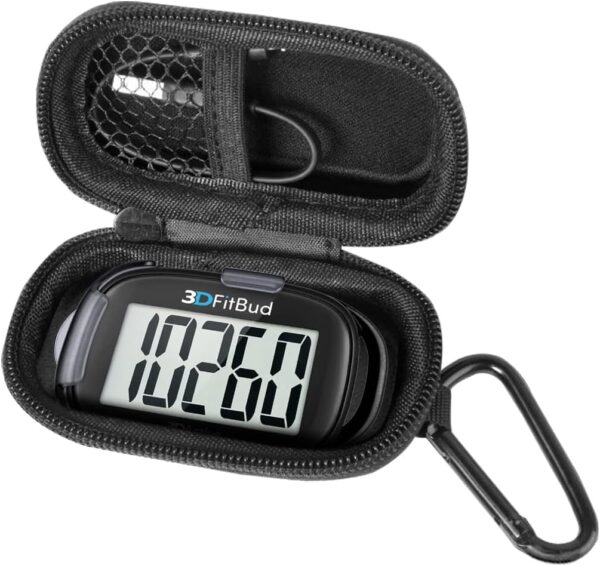 Travel Hard Case for 3DFitBud Simple Step Counter Walking 3D Pedometer