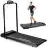 Treadmill, Walking Pad Treadmills for Home with 2.5HP, Speed 6.2-7.6MPH Walking Pad with Handle Bar, Foldable Treadmill, Remote Control and LED Display, Space-Saving Size for...
