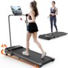 Treadmill with Incline, Walking Pad Treadmill Under Desk, 3-in-1 Folding Treadmill for Home/Office, Installation-Free, Remote Control/App Control