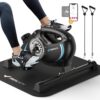 Under Desk Bike Pedal Exerciser, Quiet Magnetic Mini Exercise Bike with MERACH App for Arm, Leg Recovery, Physical Therapy, Smooth Foot Desk Cycle with 2 Resistance Bands &...