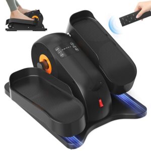 Under Desk Elliptical Elipse Leg Exerciser Electric as Seen on TV with 12 Adjustable Speed Peddler Exerciser for Seniors with Remote Control Leg Exerciser While Sitting for Seniors