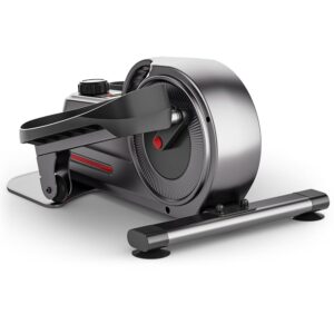 Under Desk Elliptical Elliptical Exercise Machine Ellipse Leg Exerciser with LCD Display 8 Adjustable Speeds Whisper Quiet for Forward and Reverse Direction for Adult