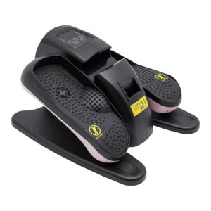 Under Desk Elliptical Machine, Electric Elliptical Training Machines Electric Ellipse Leg Exerciser Portable Seated Pedal Exerciser with Remote and LCD Monitor for Home Office