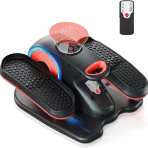 Under Desk Elliptical Machine, Ellipse Leg Exerciser as Seen on TV for Seniors with Remote Control & 12 Adjustable Speeds, Elliptical Machine for Home