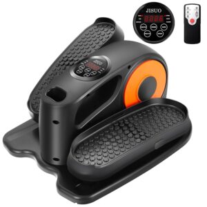 Under Desk Elliptical Machine, Ellipse Leg Exerciser for Seniors Fully Assembled, Portable & Quiet Electric Seated Pedal Exerciser with Remote Control & LCD Display Monitor