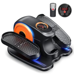 Under Desk Elliptical Machine, Ellipse Leg Exerciser for Seniors, Quiet and Portable Pedal Exerciser While Sitting, Elliptical Exercise Machine with Remote Control,12 Adjustable...