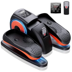 Under Desk Elliptical Machine, Ellipse Leg Exerciser While Sitting for Seniors, Quiet Portable Elliptical Machine for Home, Electric Seated Pedal Exerciser Fully Assembled