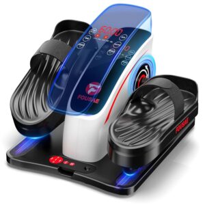 Under Desk Elliptical Machine, Ellipse Leg Exerciser with 15 Adjustable Speeds, Quiet & Compact Electric Pedal Exerciser for Seniors, Leg Exerciser While Sitting with Display...