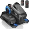 Under Desk Elliptical Machine for Home Ellipse Leg Exerciser for Seniors with Remote Control Quiet & Portable Electric Seated Pedal Exerciser with 6 Adjustable Speeds