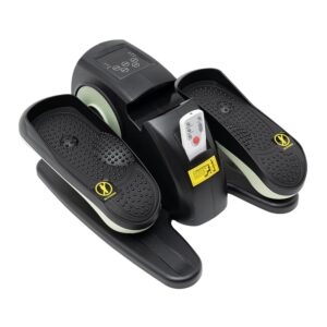 Under Desk Elliptical Machine for Seniors, Portable Electric Seated Pedal Exerciser Leg Foot Pedal Exercise Equipment with Remote Control & LCD Display Monitor for Seniors Adults