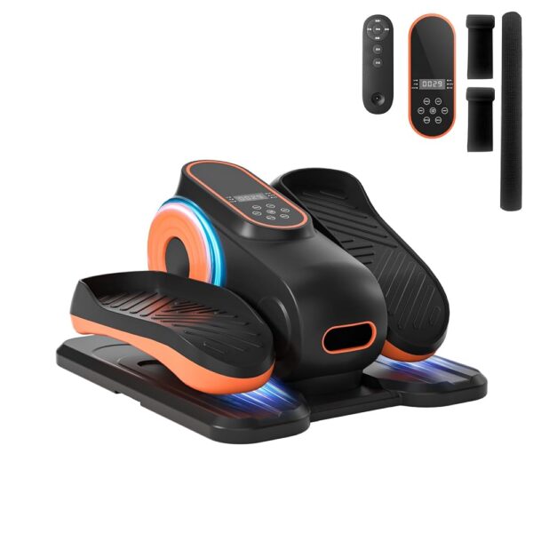 Under Desk Elliptical Machine,Leg Rehabilitation Exerciser for Seniors,Quiet & Portable Electric Seated Elliptical with Remote Control,12 Adjustable Speeds, Elliptical Trainer...
