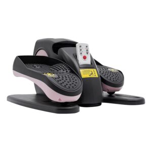 Under Desk Elliptical Machine, Portable Electric Elliptical Training Machines for Seniors Rehab, Leg Foot Pedal Exerciser Bike with Remote Control & LCD Monitor for Home Office