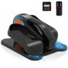 Under Desk Elliptical Machine, Portable Seated Pedal Exerciser Elliptical Trainer with 6 Adjustable Speeds,Ellipse Leg Exerciser for Seniors, Forward & Backward Direction,...