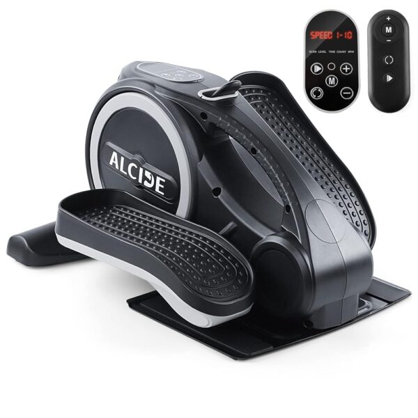 Under Desk Elliptical Machine, Seated Bike Exerciser, Electric Portable Stair Stepper with Display Monitor, Mini Trainer for Exercise Fitness Exercise Home Workout Equipment for...