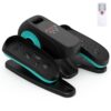 Under Desk Elliptical,Portable Pedal Exerciser,Leg Exerciser While Sitting for Seniors,Elliptical Exercise Machines with Adjustable Speeds,Remote Control& Fully Assembled
