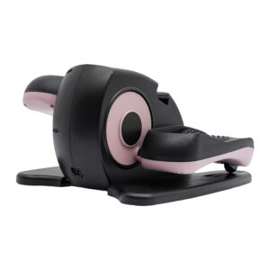 Under Desk Elliptical Trainer, small Elliptical Training Machines Adjustable Electric Seated Pedal Exerciser Mini Foot & Leg Pedal Exerciser w/Remote Control 32/50/70/89/113 Rpm