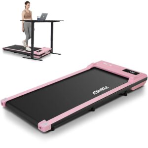 Under Desk Treadmill, Walking Pad Treadmill for Home Office, 2.5 HP Portable Walking Treadmill 300 lb Capacity, Compact Walking Jogging Running Machine with Remote Control and...