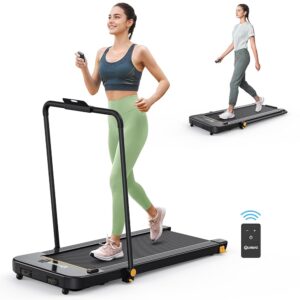 UREVO 2 in 1 Under Desk Treadmill, 2.5HP Folding Electric Treadmill Walking Jogging Machine for Home Office with Remote Control
