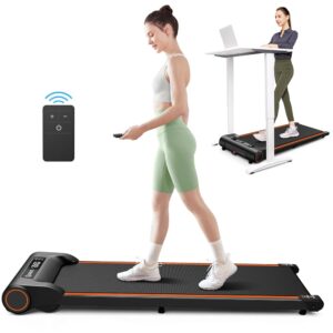 UREVO Under Desk Treadmill, Walking Pad for Home Office, Portable Walking Treadmill 2.25HP, Walking Jogging