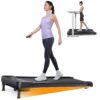 UREVO Walking Pad with Auto Incline, 9% Incline Under Desk Treadmill for Home/Office, 3-Slope Treadmill with Incline and Large LED Display