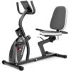 VANSWE Recumbent Exercise Bike for Adults Seniors - Recumbent Bikes for Home with Magnetic Resistance, Bluetooth and App Connectivity, Pulse Sensor