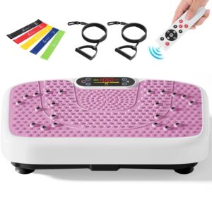 Vibration Plate Exercise Machine for Lymphatic Drainage Weight Loss,SoftGym Power Vibration Plate 300-400 Lbs Capacity Full Whole Body Workout Vibration Platform,Waver Vibration...