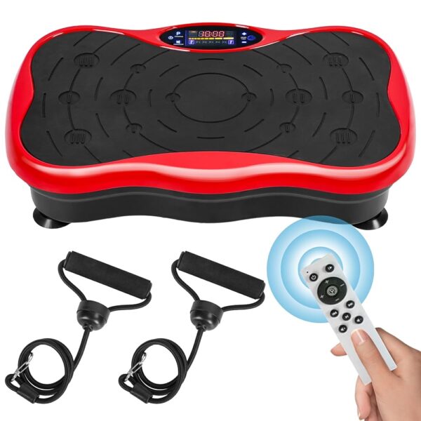 Vibration Plate Exercise Machine, Power Waver Vibration Plate Platform for Lymphatic Drainage,Whole Body Vibration Plate Machine Helps Weight Loss Shaping Toning Home Gyms Workout
