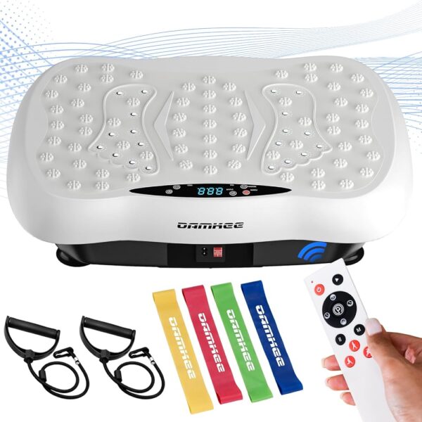 Vibration Plate Exercise Machine, Vibration Plate for Lymphatic Drainage, Whole Body Workout Vibrate Fitness Platform, Waver Vibration Plate for Weight Loss Shaping Toning, Home...