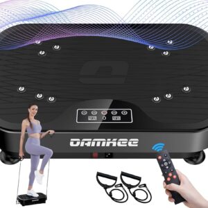 Vibration Plate Exercise Machine, Vibration Plate for Lymphatic Drainage, 9 Modes Whole Body Workout Vibrating Fitness Platform for Weight Loss & Shaping, Wellness - Home Gym...