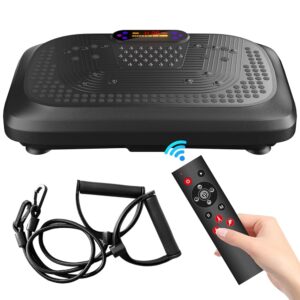 Vibration Plate Exercise Machine,Vibration Plate Platform for Lymphatic Drainage Whole Body Vibration Plate Exerciser,Home Training Equipment for Weight Loss and Body Shaping
