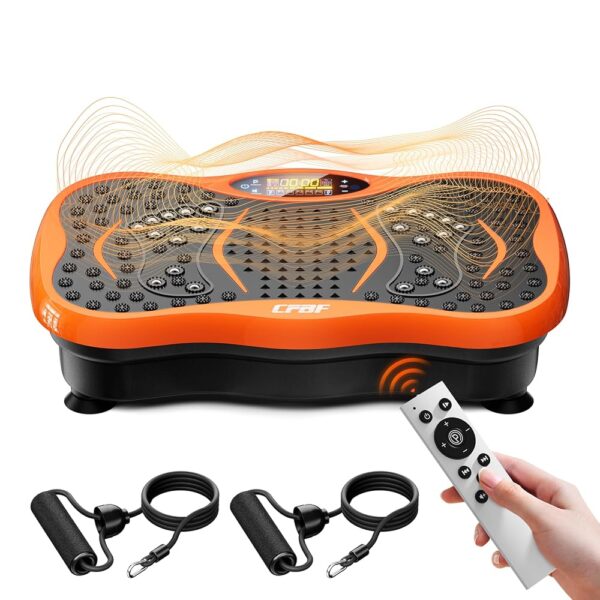 Vibration Plate Exercise Machine, Whole Body Workout Vibration Fitness Platform Machine for Lymphatic Drainage, Waver Vibrating Plate Machine for Weight Loss Shaping, 99 Levels,...