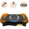 Vibration Plate Exercise Machine, Whole Body Workout Vibration Platform Lymphatic Drainage Machine for Weight Loss, Home Gym Vibration Platform with Resistance Band and Remote...