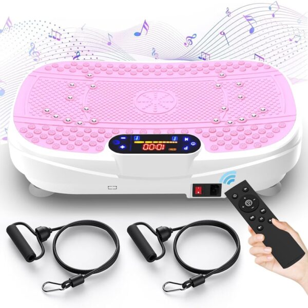 Vibration Plate Fitness Platform Exercise Machine - Vibrating Shaking Full Body Shaker Workout Fitness Platform Vibration Plate