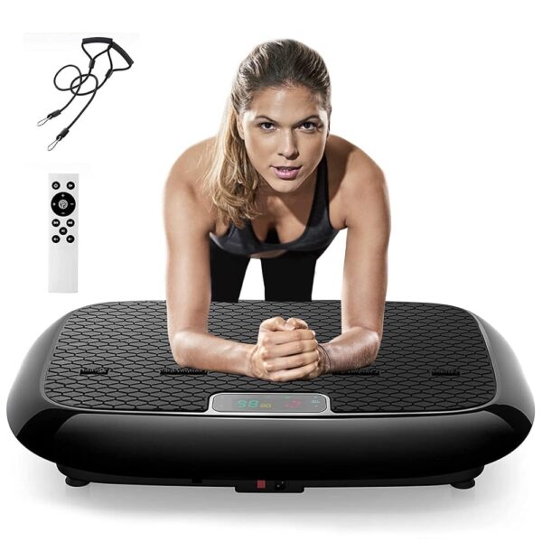 Vibration Plate, Whole Body Vibration Platform Exercise Machine with Bluetooth Speaker, Home Fitness Equipment for Weight Loss & Toning(Jumbo Size)