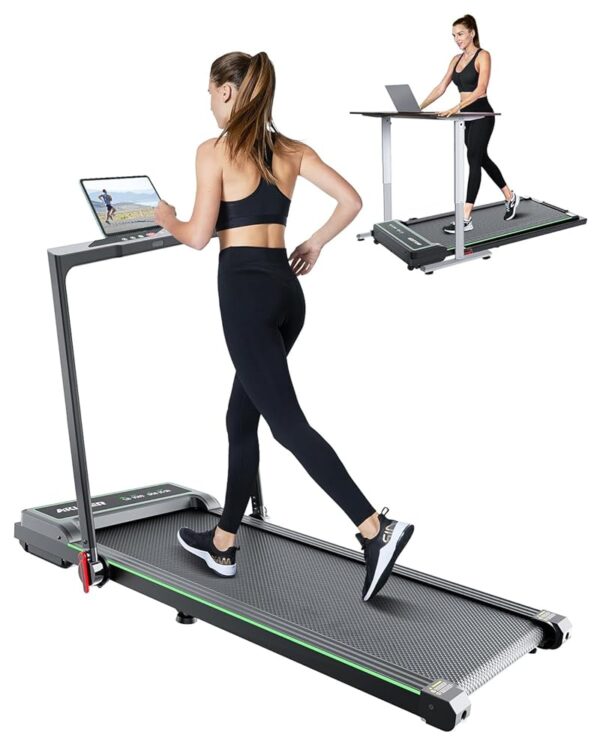 Walking Pad, AKLUER Under Desk Treadmill, Portable Walking Pad Treadmill with Remote Control, LED Display, Installation- Free for Jogging Running Walking for Home Office