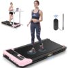 Walking Pad Treadmill, 2.5HP Low Noise Under Desk Treadmill with Wider Running Belt, Portable Treadmills for Home/Office, Walking Jogging Running Machine with LED Screen and...
