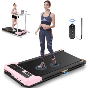 Walking Pad Treadmill, 2.5HP Low Noise Under Desk Treadmill with Wider Running Belt, Portable Treadmills for Home/Office, Walking Jogging Running Machine with LED Screen and...